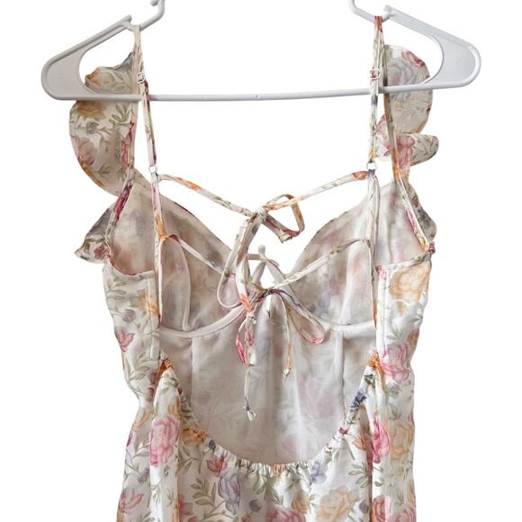 For Love & Lemons Rosie Floral Slip Dress Size S - Picture 5 of 12